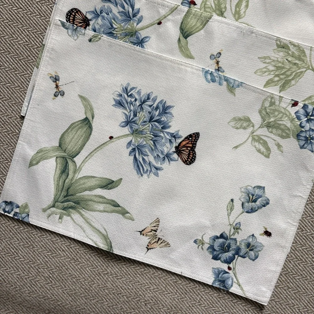 LENOX Butterfly Meadow Blue Placemats  13
